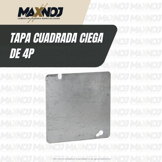 Tapa Cuadrada Ciega de 4P